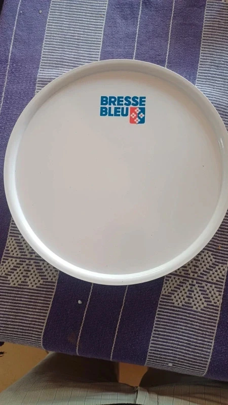 Assiettes Bresse bleu neuves en plastique dur